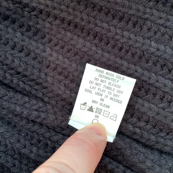 NWT Nordstrom Code x Mode Black Ribbed Cardigan w/ Dolman Sleeve, Various Sizes - Picture 9 of 10